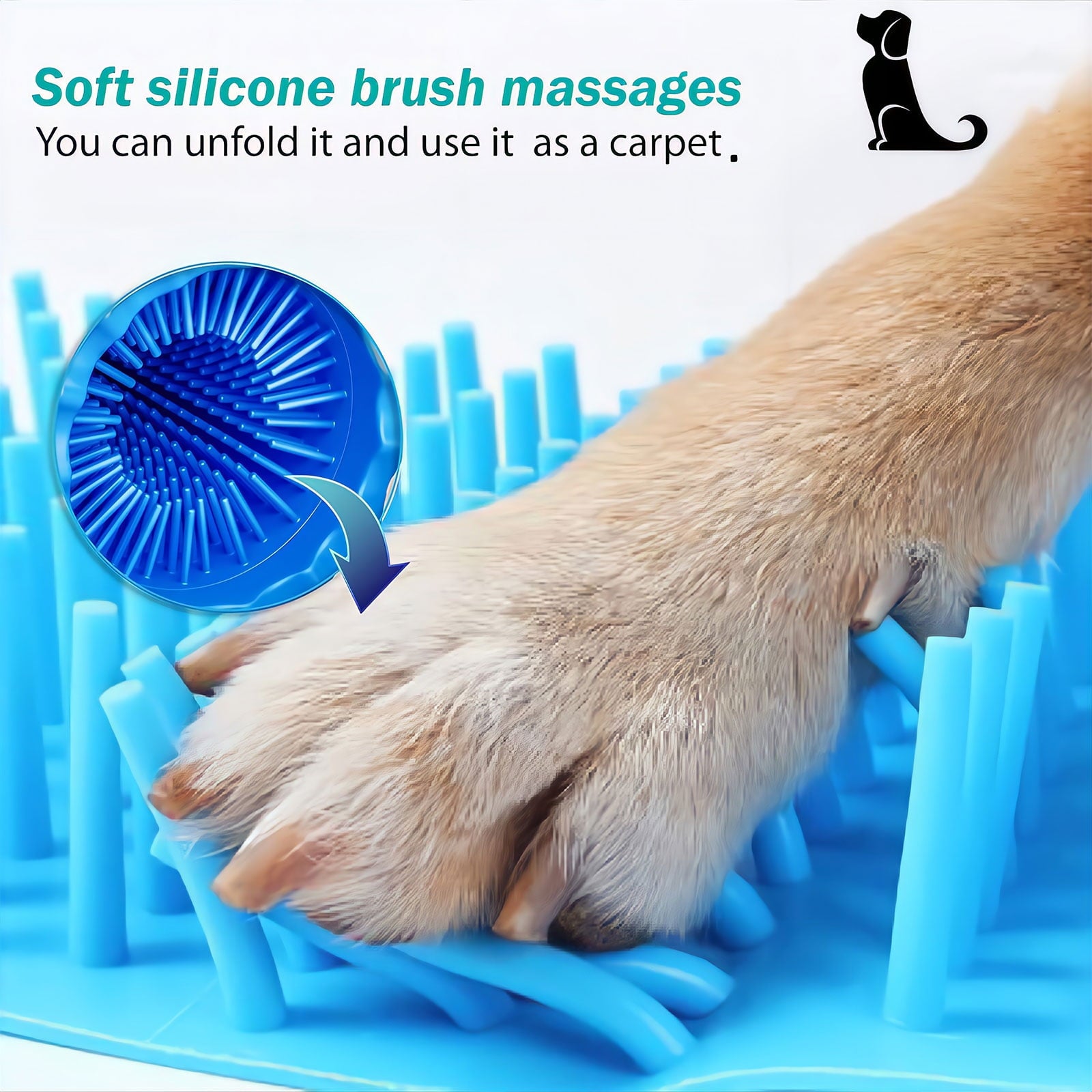 mellozy : Portable Dog Paw Washer: Silicone Muddy Dog Paw Cleaner Cup for Large Medium Dog